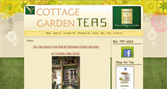Desktop Screenshot of cottagegardenteas.com