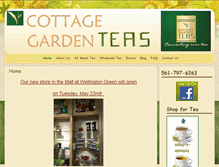 Tablet Screenshot of cottagegardenteas.com